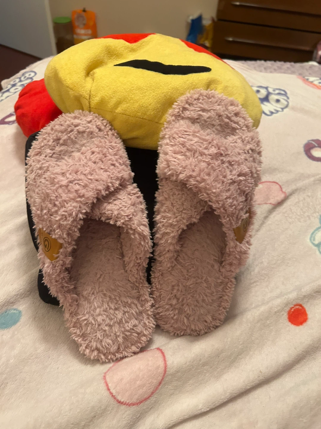 GETOEU  purple  Fuzzy Slippers