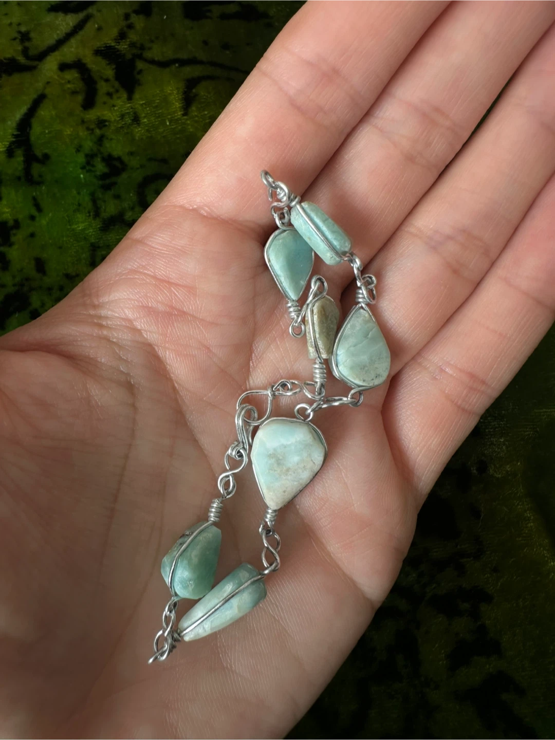 Silver tone Wire-Wrapped Bracelet - photo 2