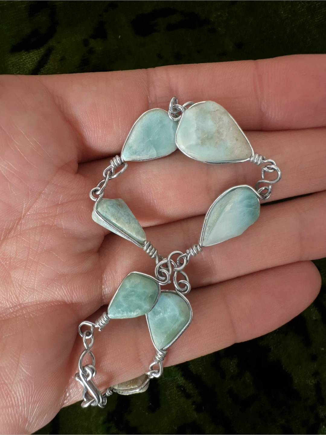 Silver tone Wire-Wrapped Bracelet - photo 4