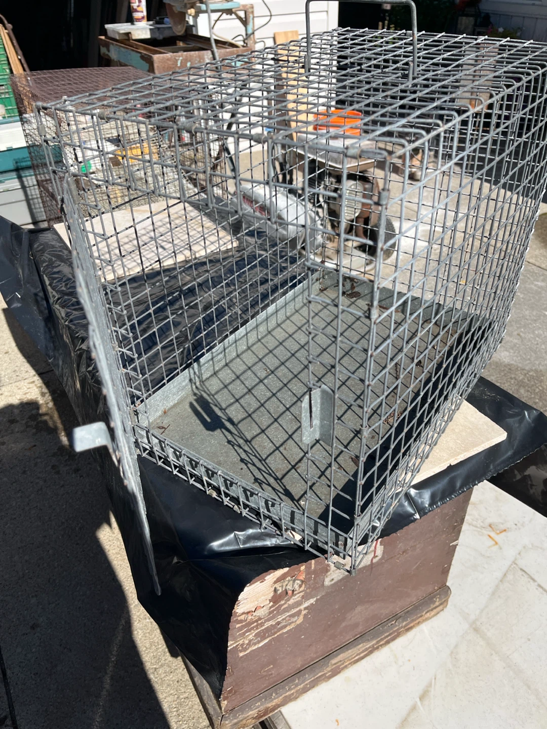 Wire pet crate