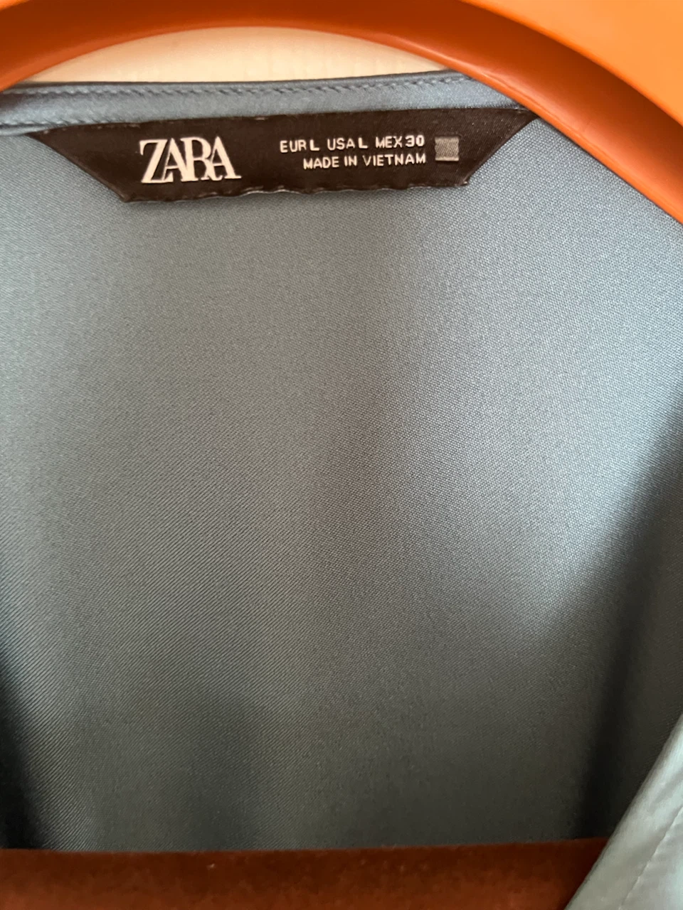 Zara Satin Teal Dress - photo 2