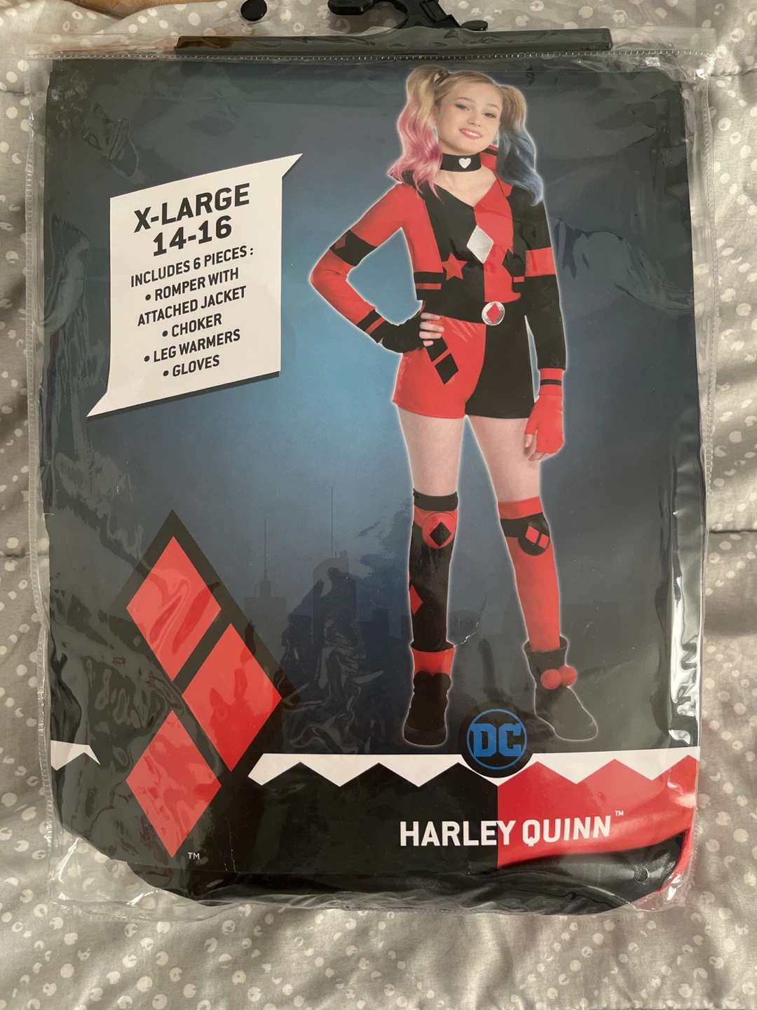 DC Comics Harley Quinn Costume X-Large 14-16