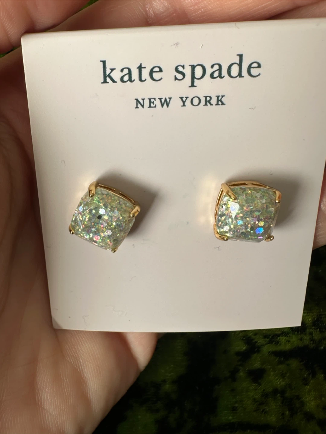 Kate Spade New York Opal Like Glitter Stud Earrings