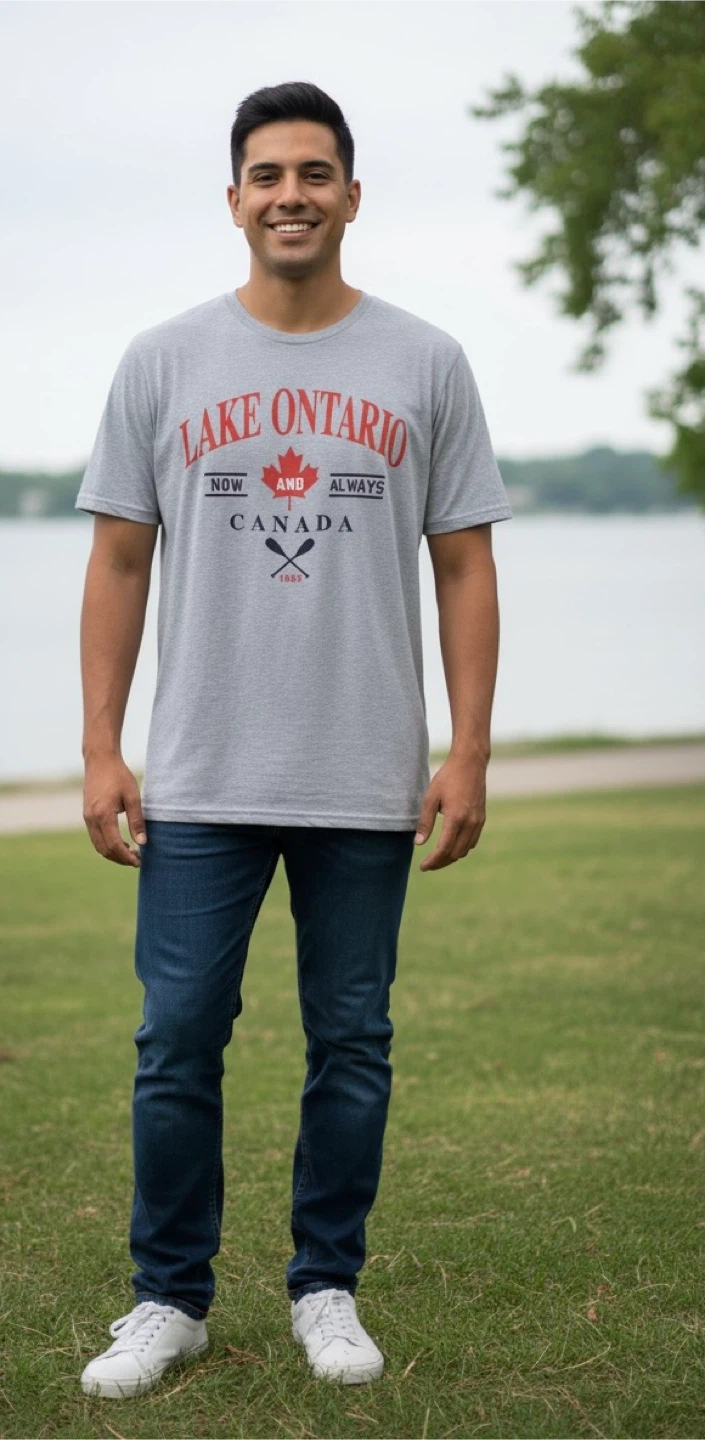 $20 Grey Black and white  Lake Ontario Canada T-Shirt