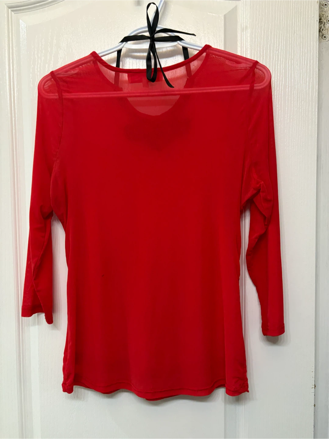 Dudalina Red Long Sleeve Top L fits M - photo 3