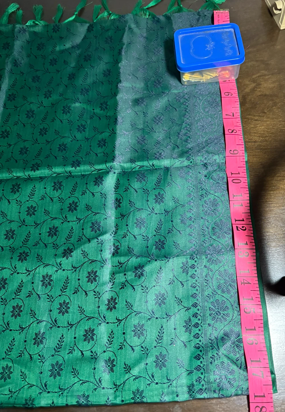 Green Floral Patterned Scarf - photo 5