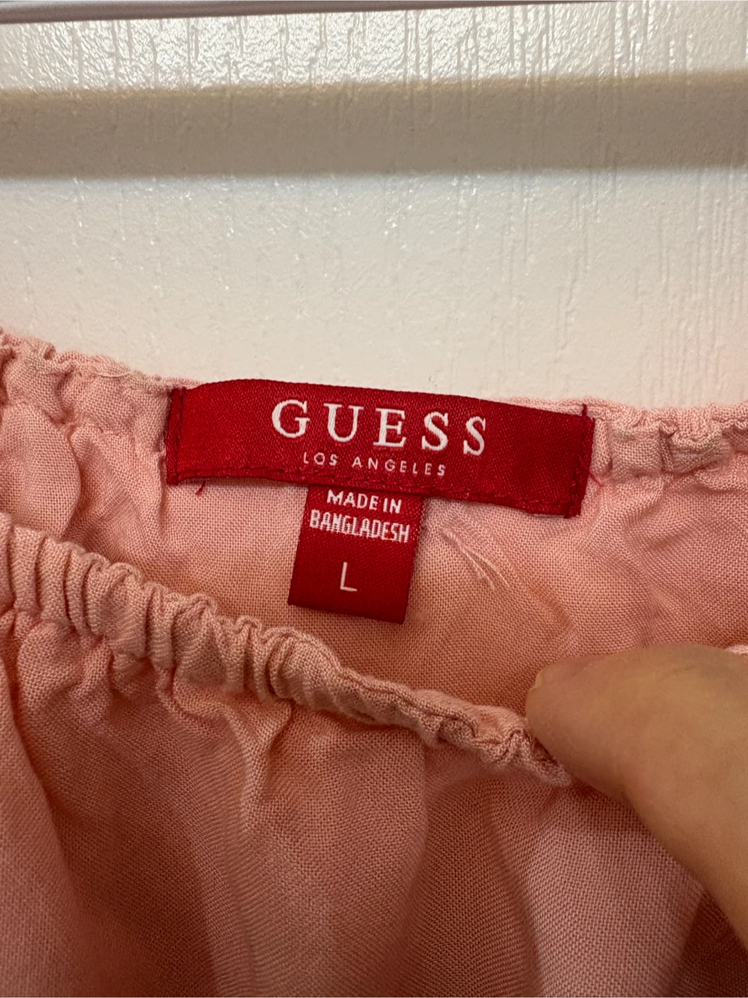 Guess Red Off-Shoulder Tassel Top L fits M - photo 2