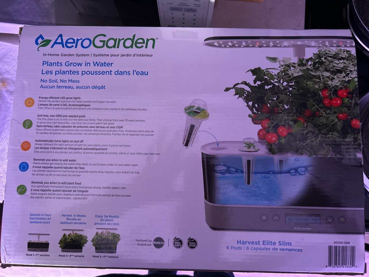 AeroGarden Harvest Elite Slim 6 Pod System