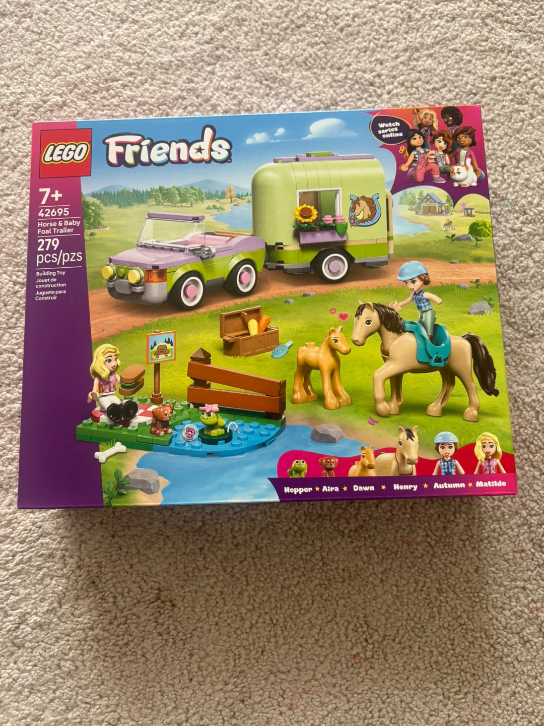 LEGO Friends Horse & Baby Foal Trailer 42695