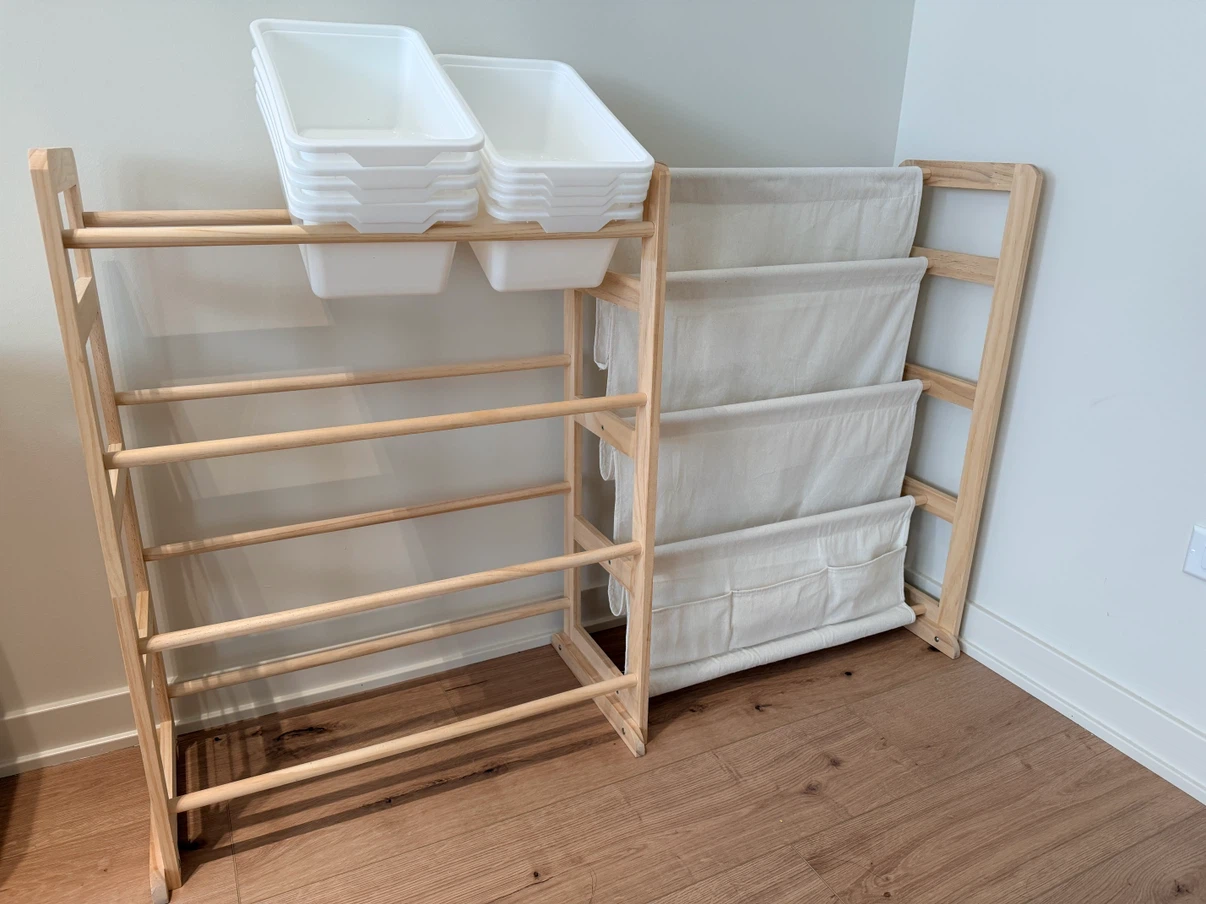 Kids Toy Storage and Book Organizer