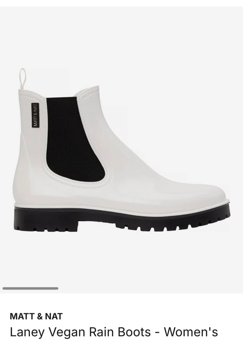 MATT & NAT Laney Vegan Rain Boots - Size 7