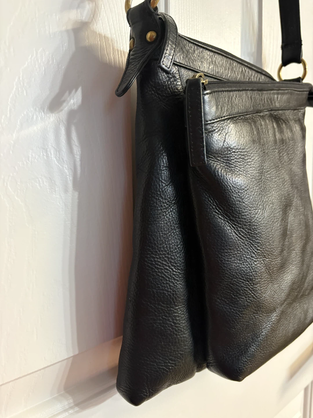 Derek Alexander black leather crossbody bag - photo 3