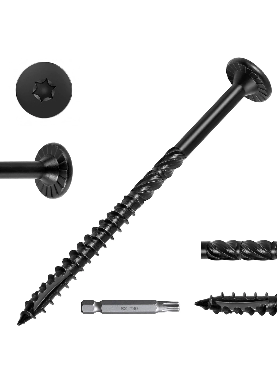FMhotu #14 Heavy-Duty Wood Screws