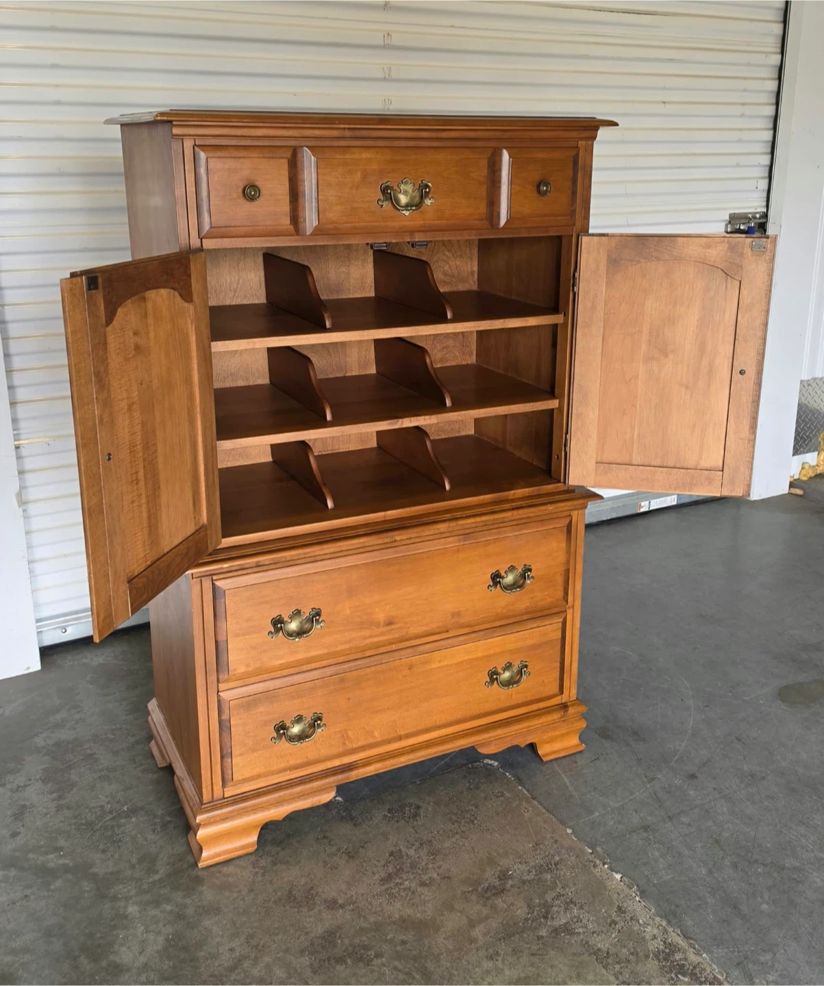 Solid Maple Armoire Chest by Vilas - photo 2