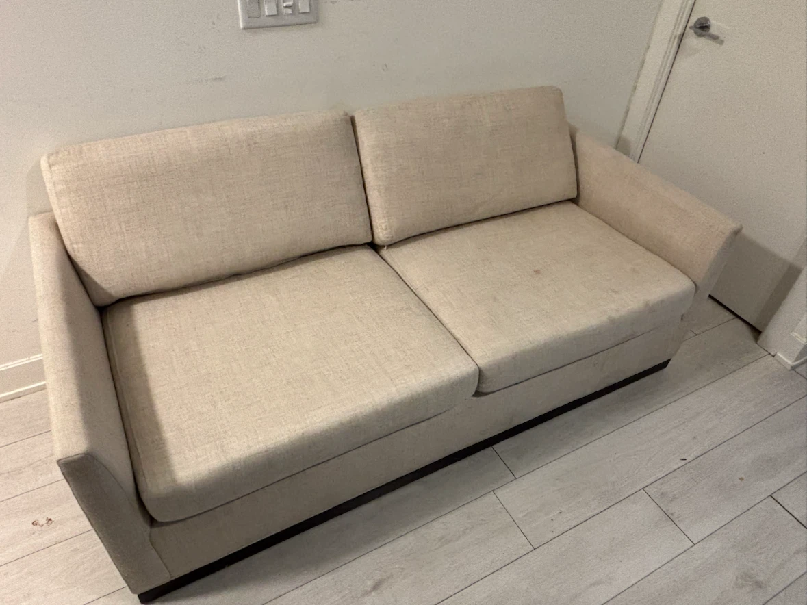 Beige Two-Seater Sofa - photo 2