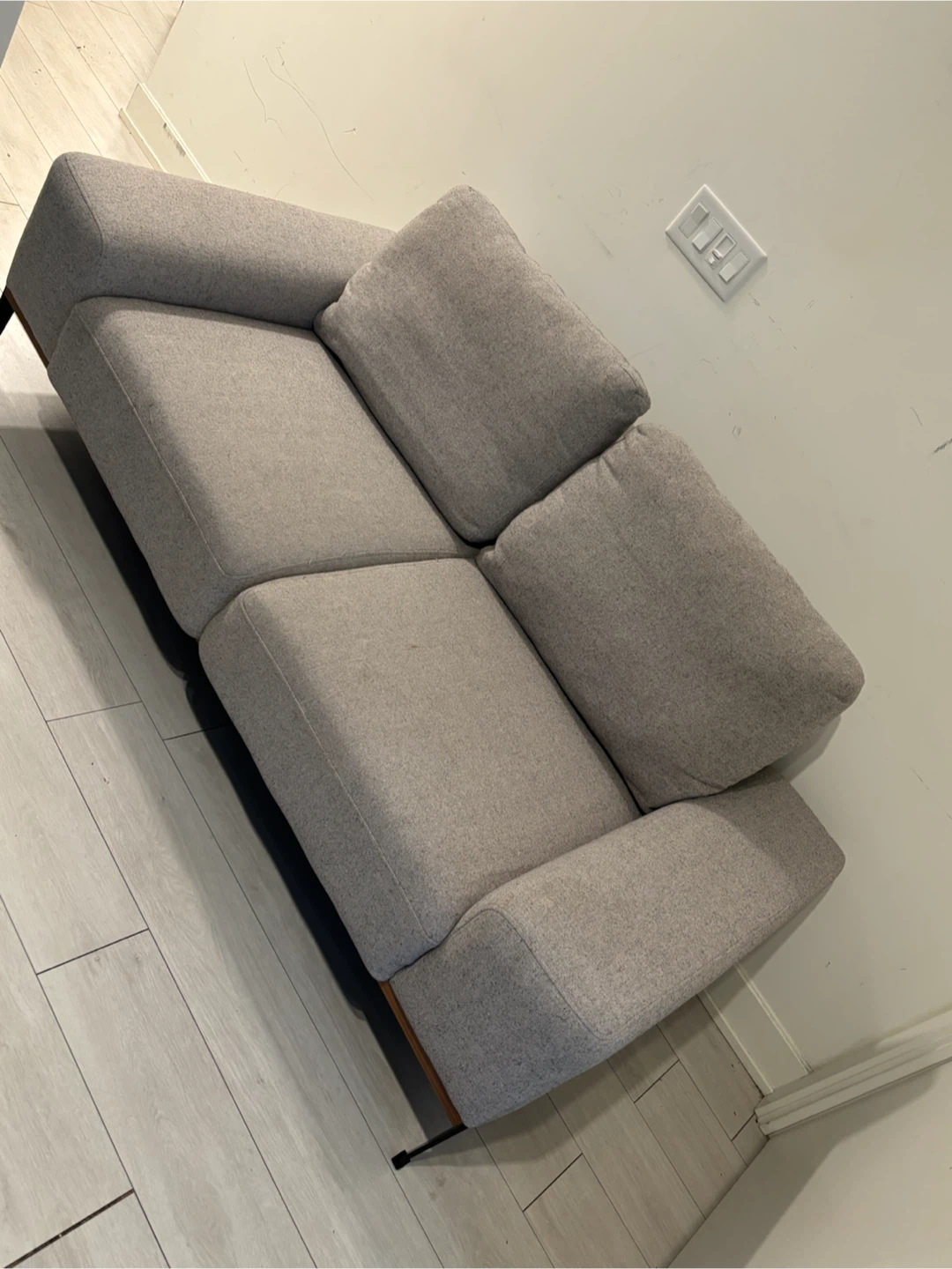Grey Two-Seater Sofa