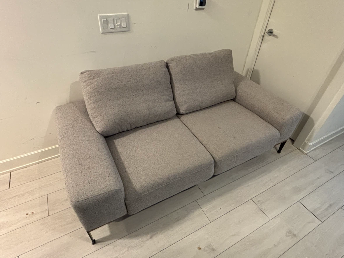 Grey Two-Seater Sofa - photo 2