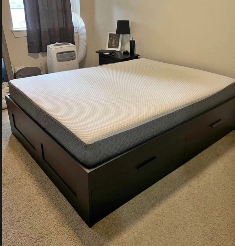 IKEA Brimnes Storage Bed Frame, Queen - photo 2