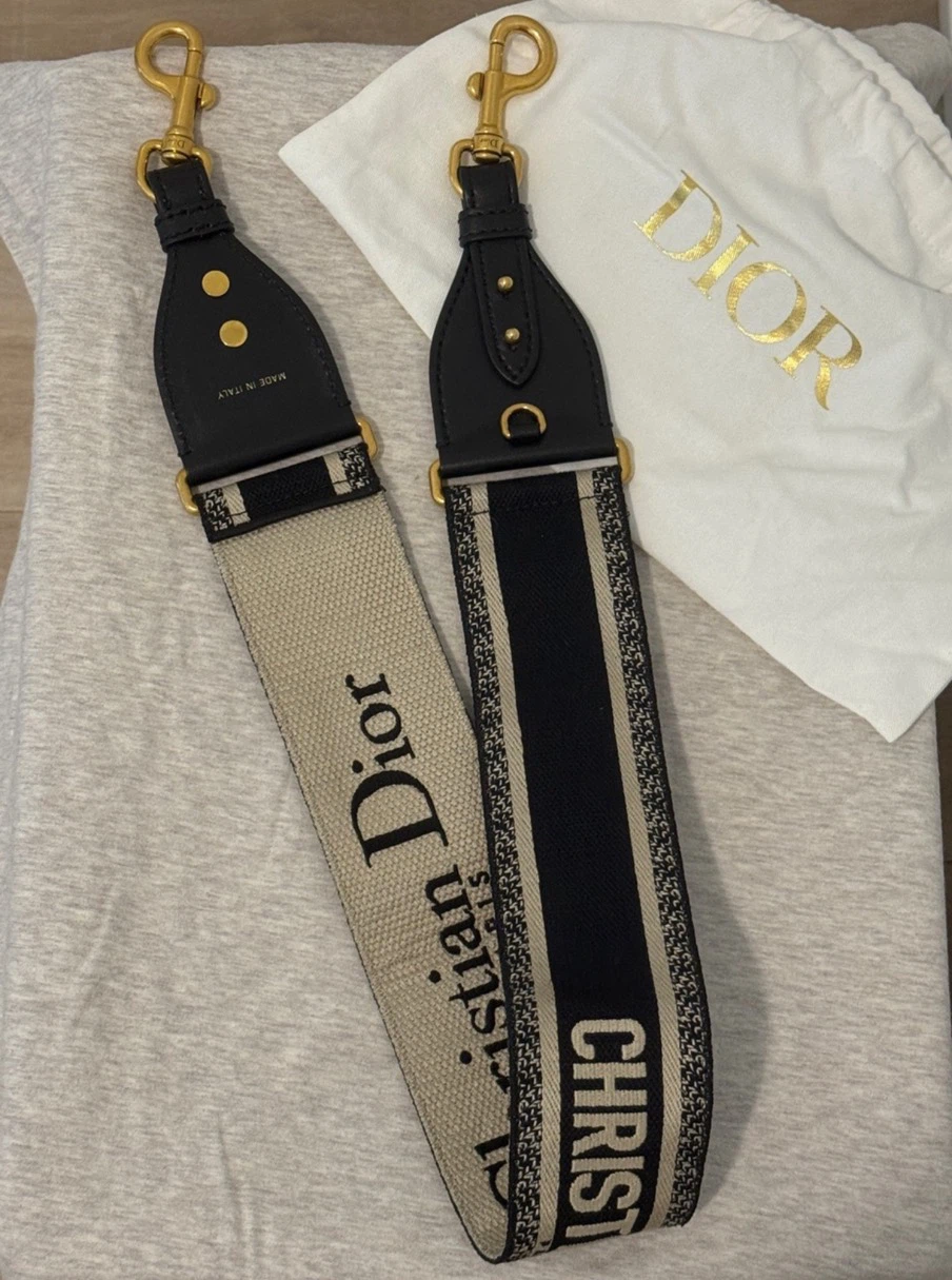 Dior embroidered shoulder strap