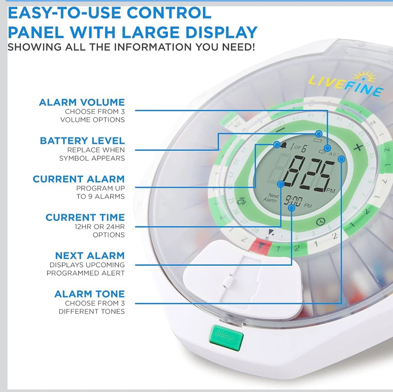 LiveFine Automatic Pill Dispenser - photo 2