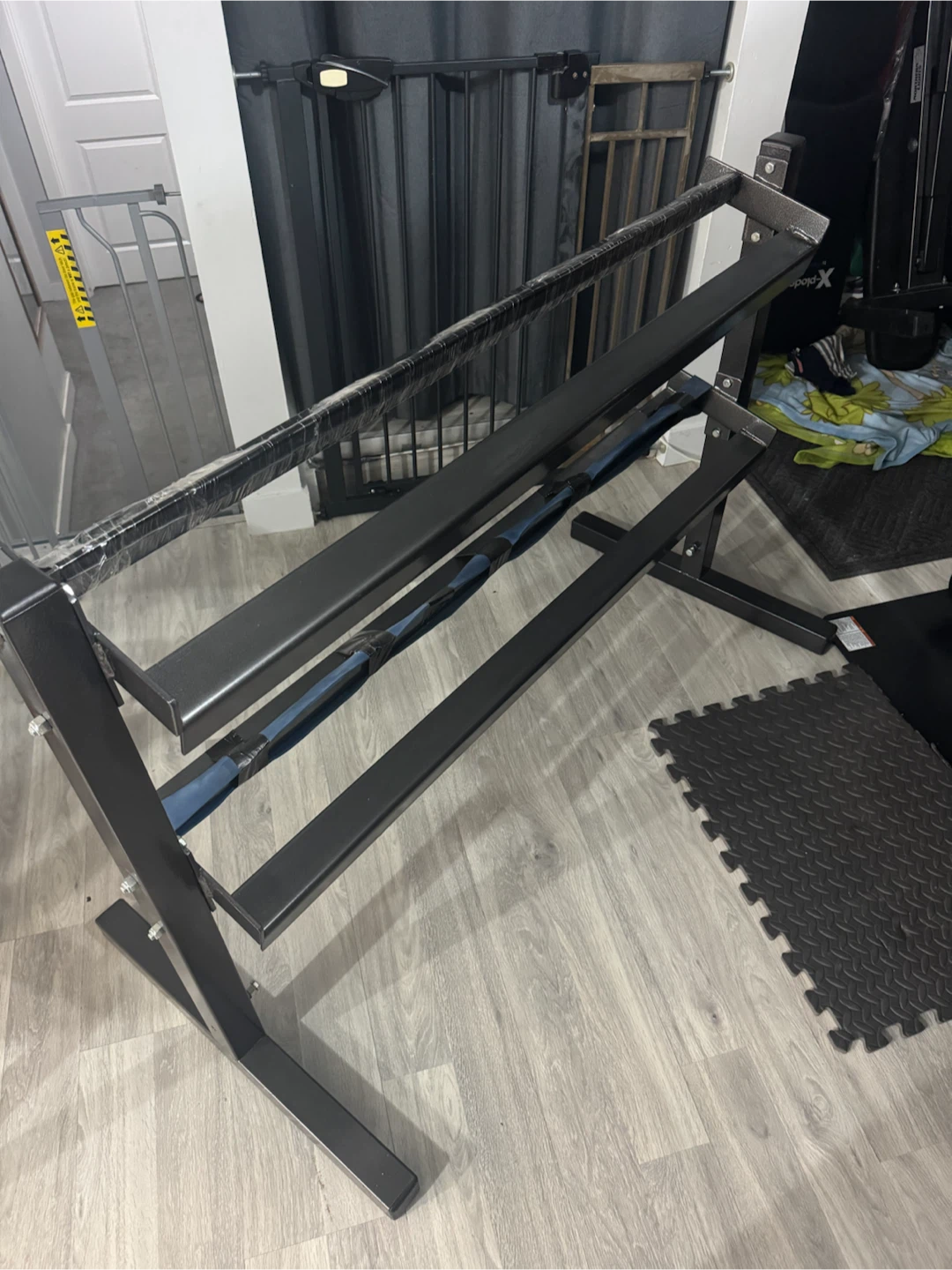 Hex Dumbbell Set with Two-Tier Storage Rack - photo 2