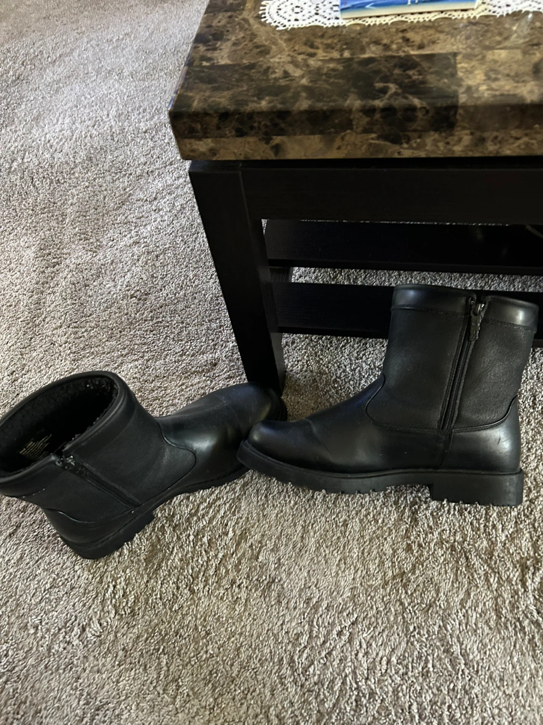 Black Leather Boots