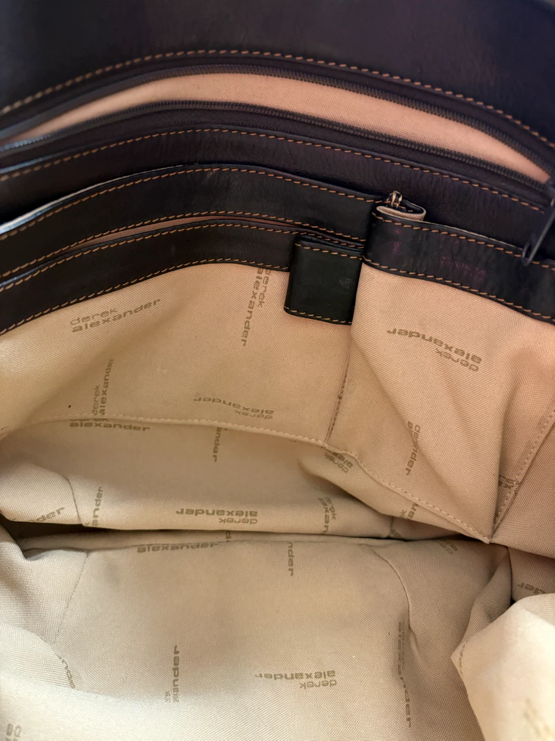 Derek Alexander Dark Brown Leather Shoulder Bag - photo 5