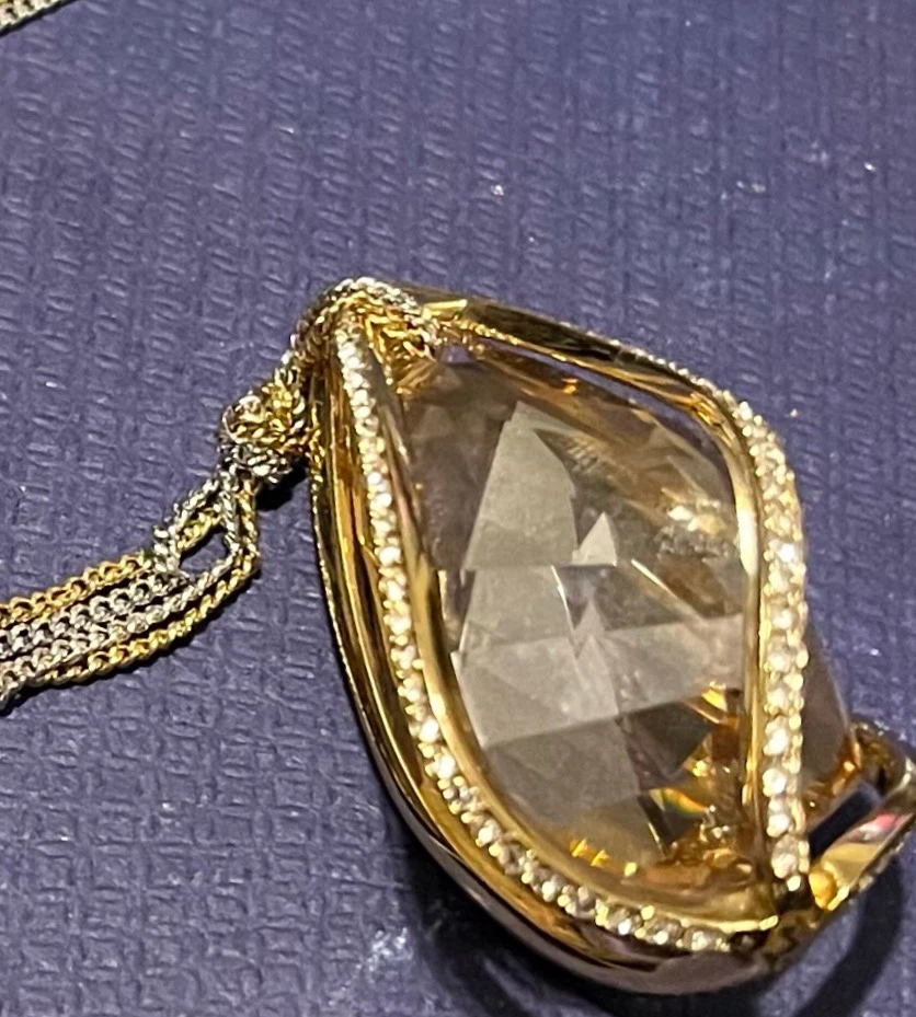 Swarsovski Teardrop Pendant Necklace - photo 3