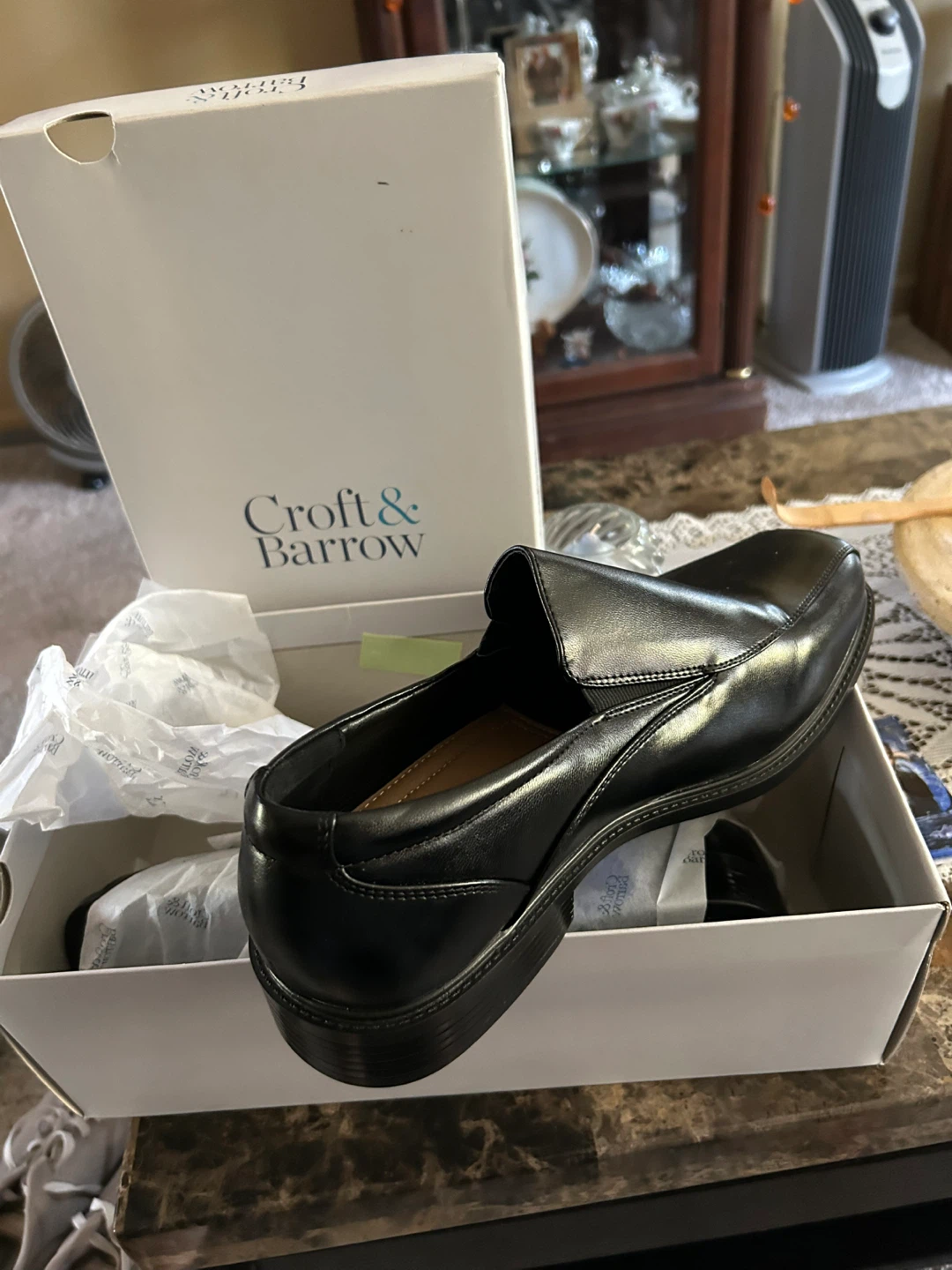 Croft & Barrow Men's Black Slip-on Shoes