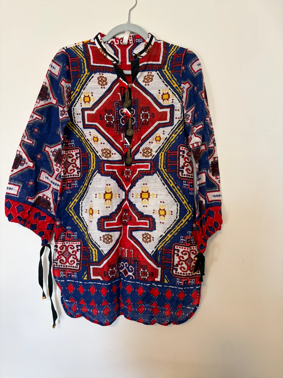Patterned Boho Tunic Top