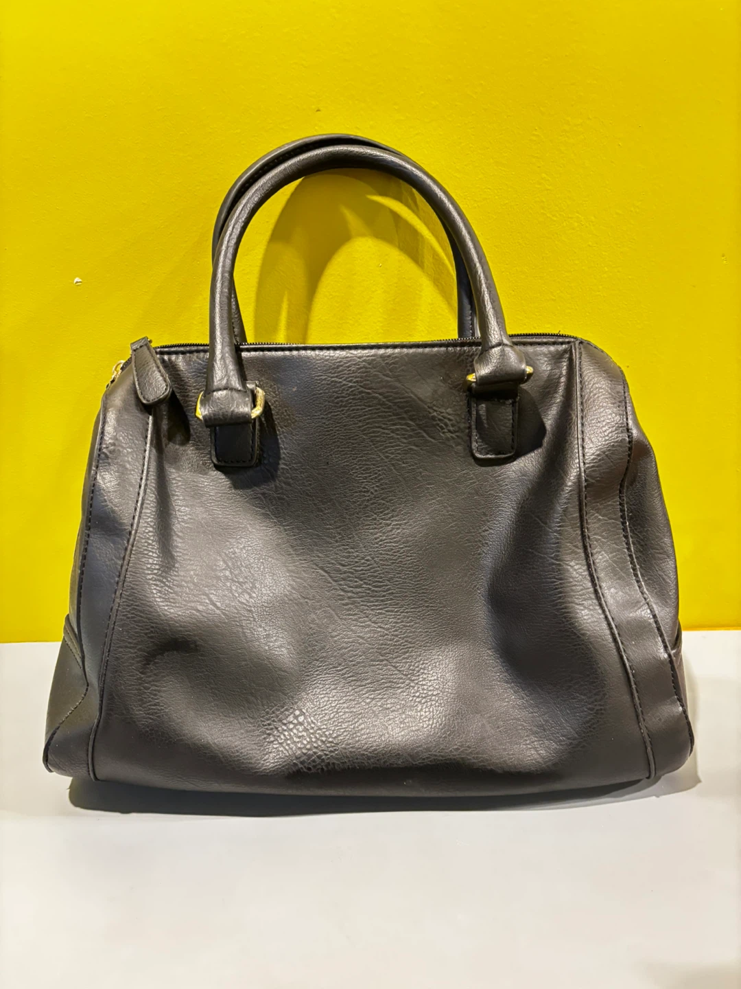 Black Laser-Cut Detail Handbag - photo 3