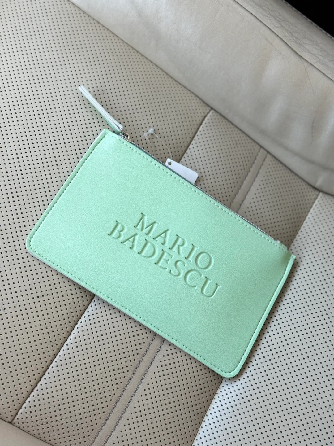 Mario Badescu Mint Green Zipper Pouch