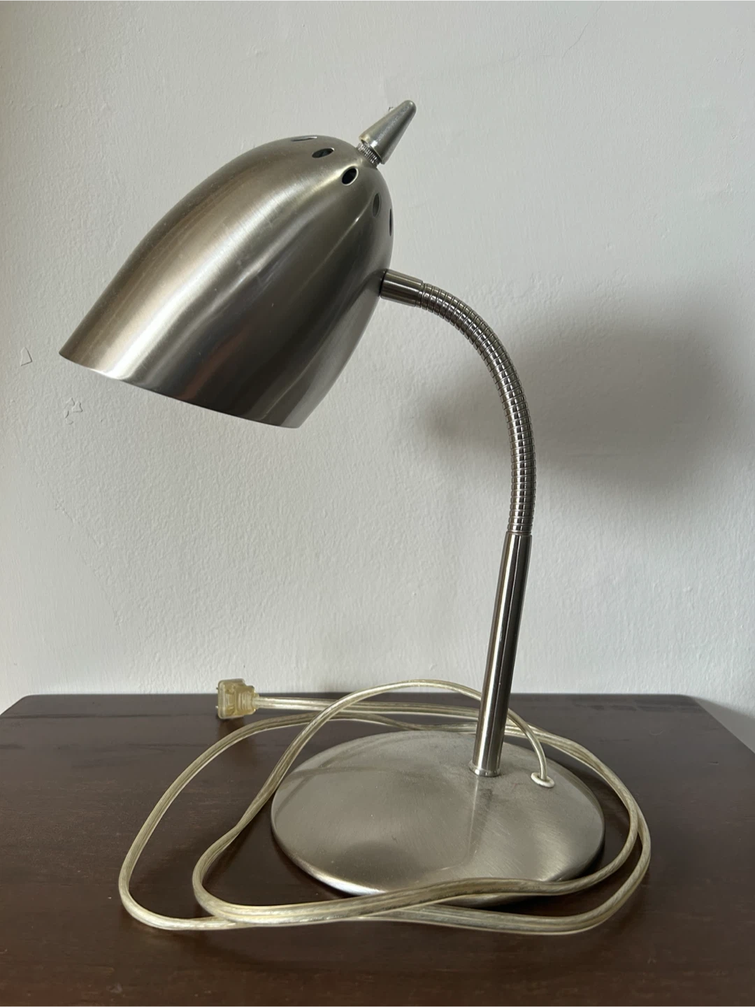 Brushed Metal Flexible Desk Lamp
