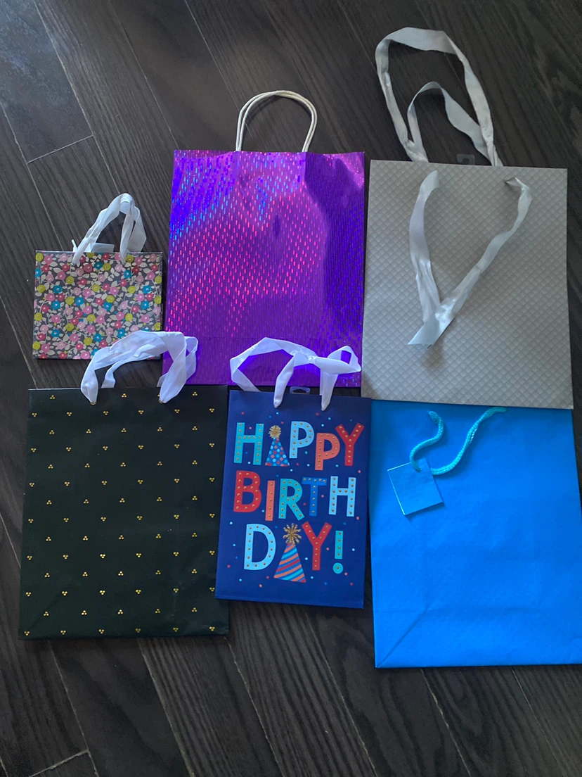 Set of 6 Assorted Gift Bags