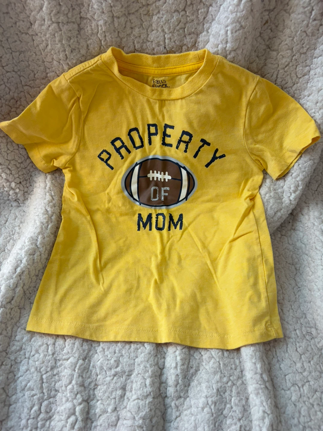 Falls Creek Kids Yellow Football T-Shirt 3T