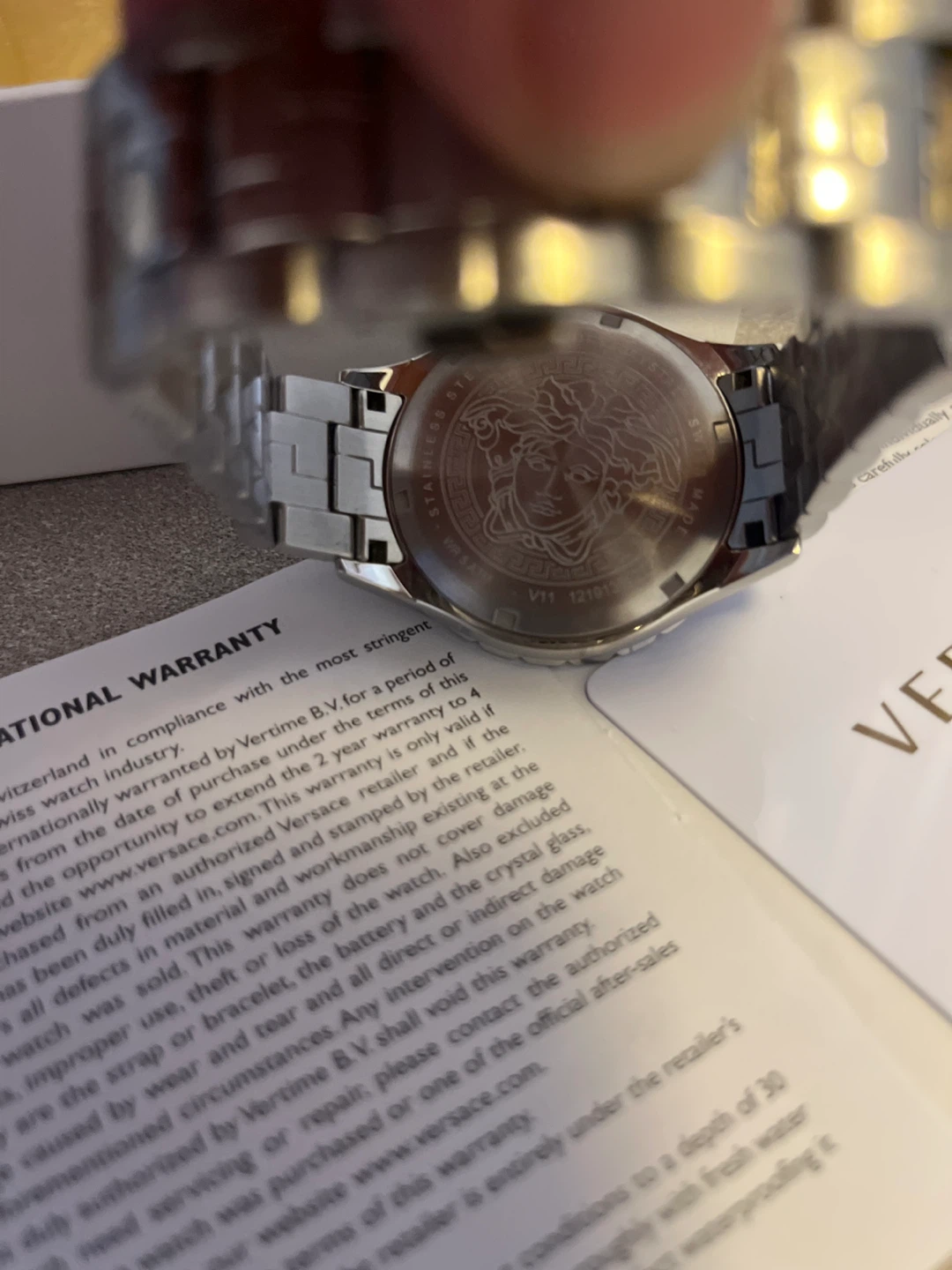 Versace GMT Stainless Steel Watch with Box - photo 4