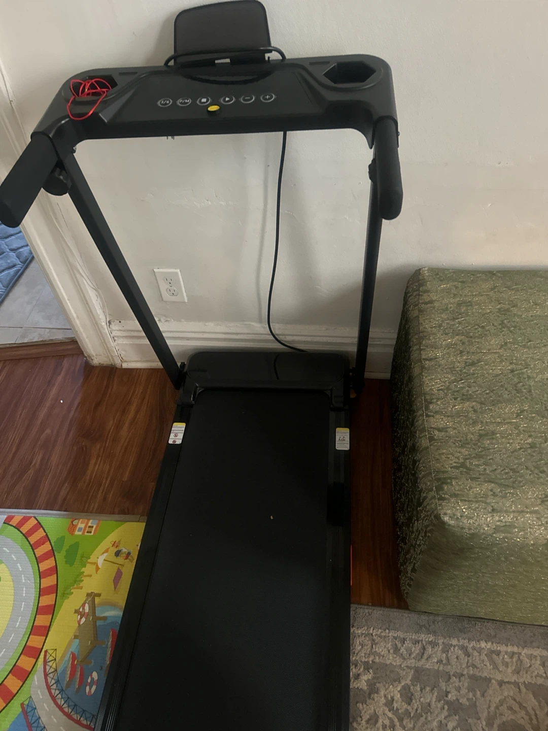 Black Folding Treadmill