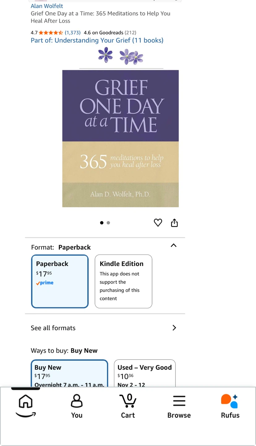 NEW! Grief One Day at a Time by Alan D. Wolfelt - photo 2