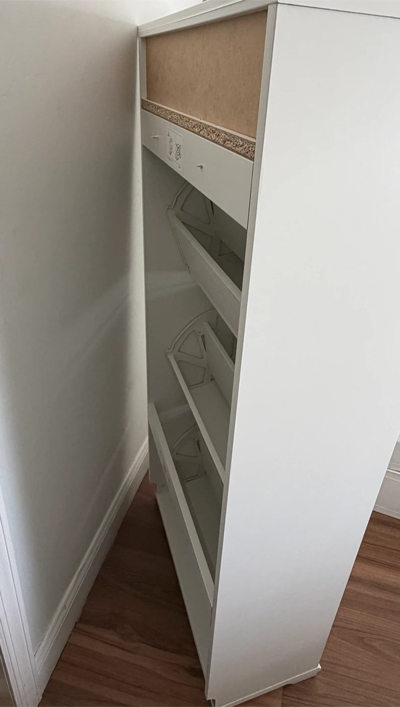White Shoe Cabinet – Must Go ASAP! - photo 3