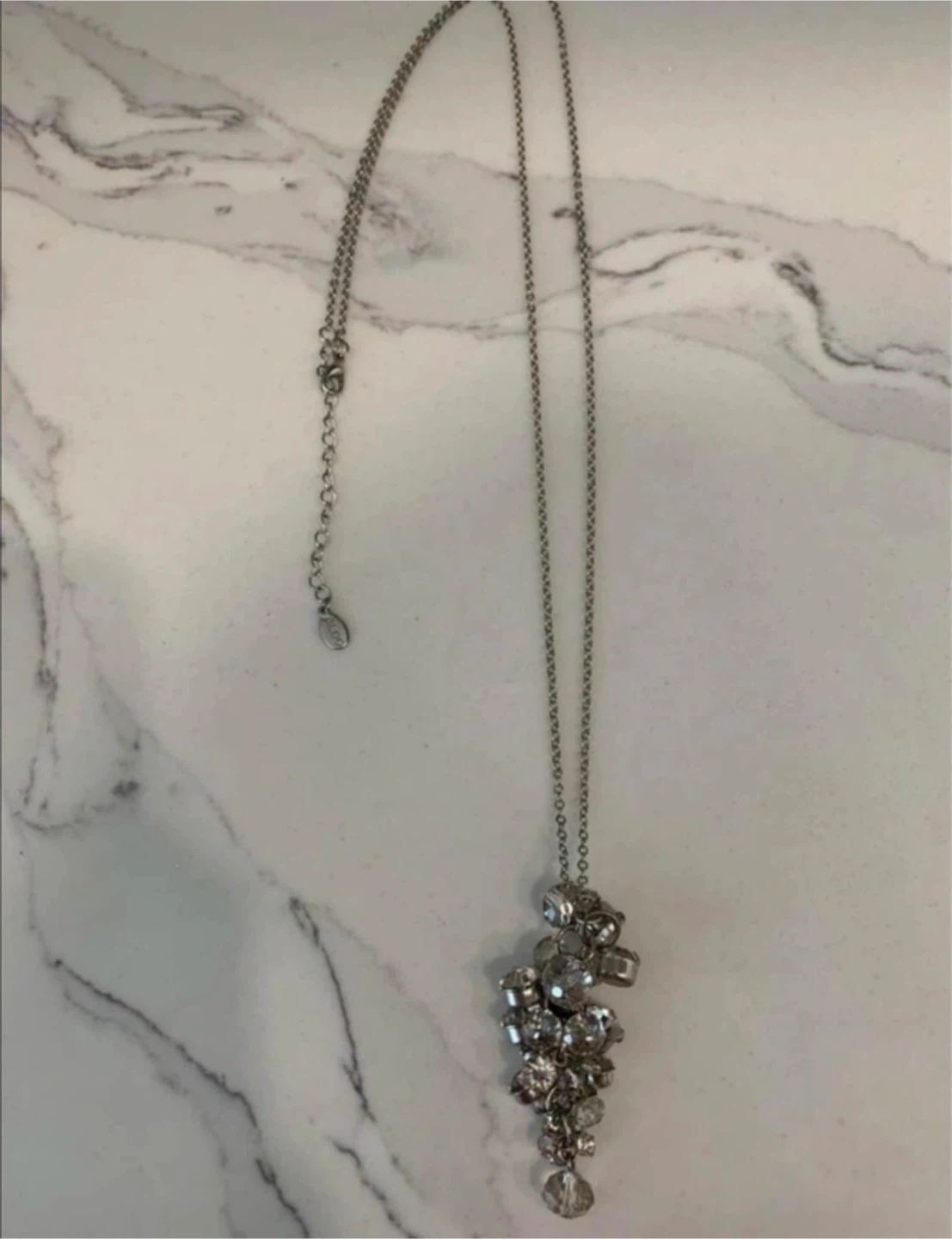 ALDO rhinestone pendant necklace