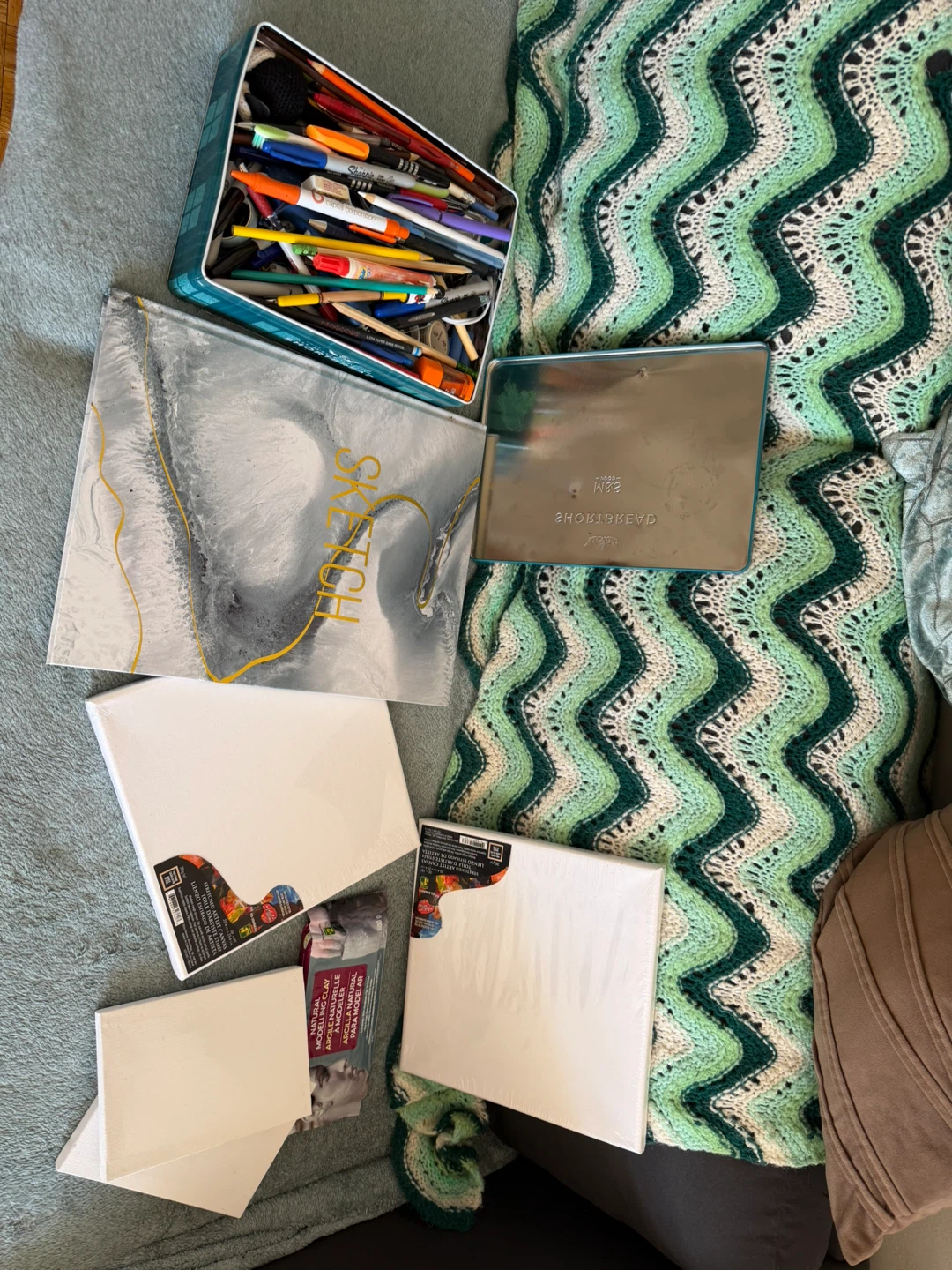 Assorted Art Supplies and Sketchbook - photo 2