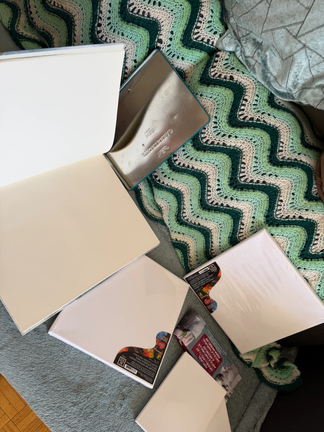 Assorted Art Supplies and Sketchbook - photo 3