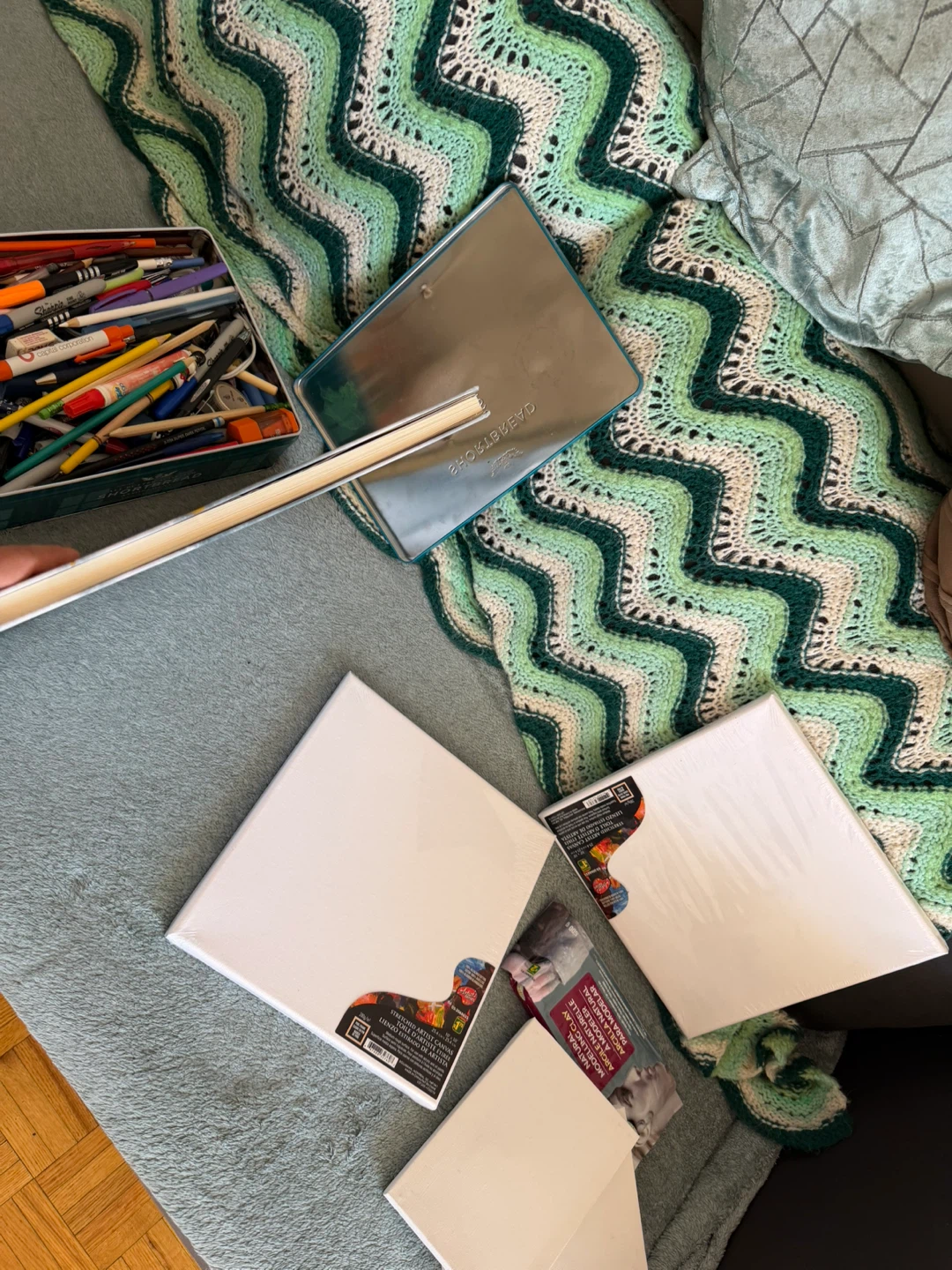 Assorted Art Supplies and Sketchbook - photo 5