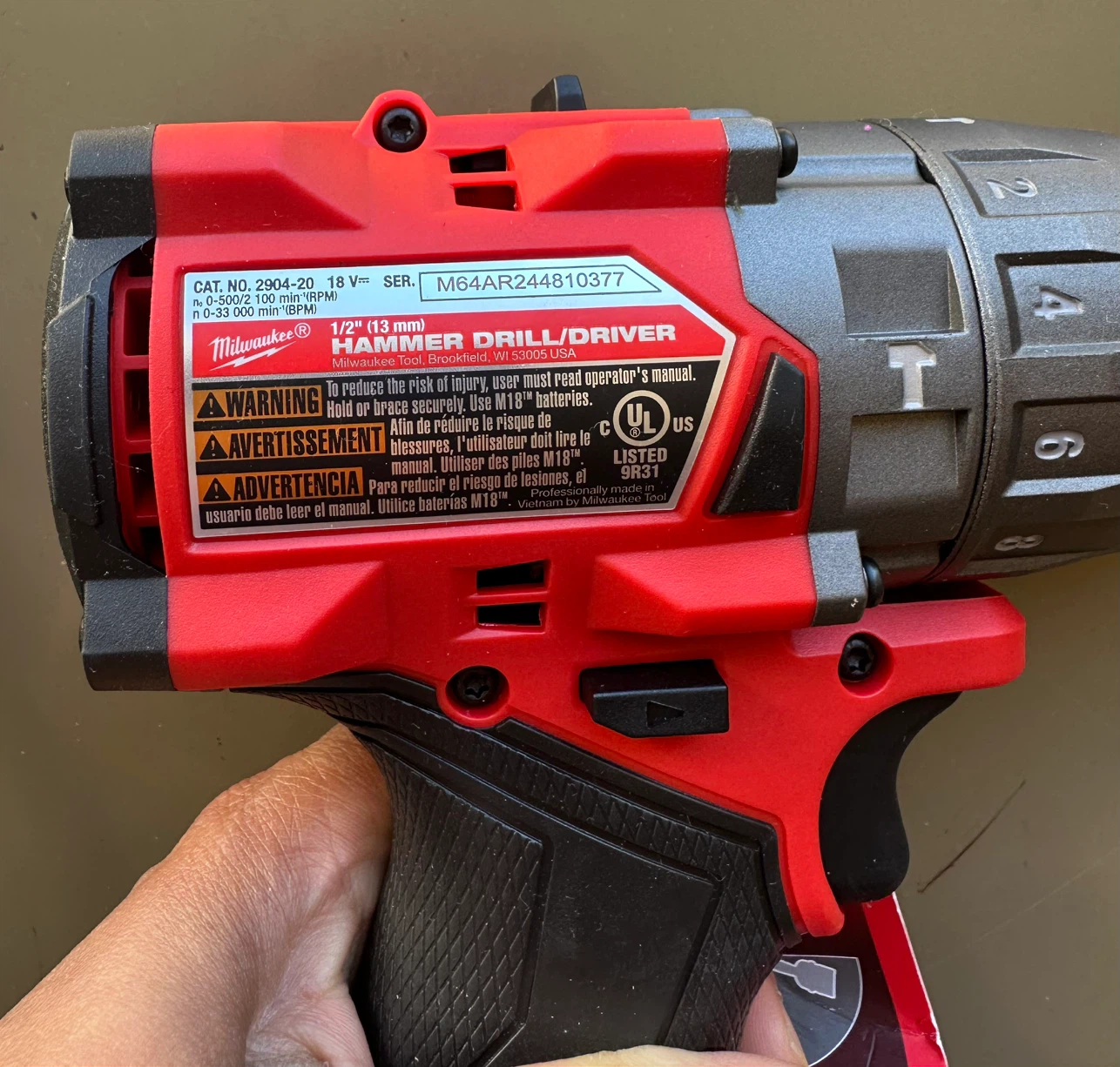 Milwaukee M18 FUEL Hammer Drill/Driver 2904-20 - photo 2