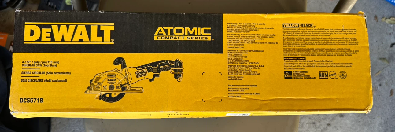 DeWalt Atomic 20V Max 4-1/2" Circular Saw DCS571B - photo 2