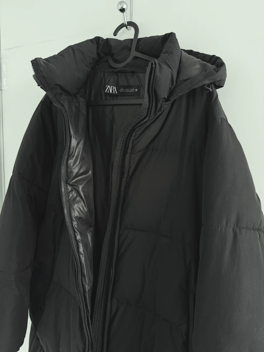 Zara Black Puffer Jacket