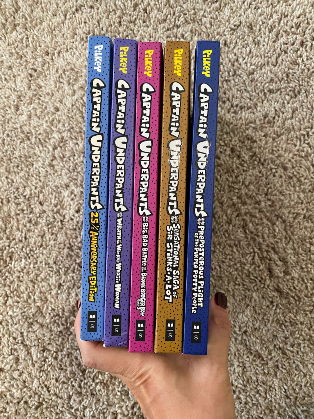 5 Captain Underpants Books by Dav Pilkey - photo 2