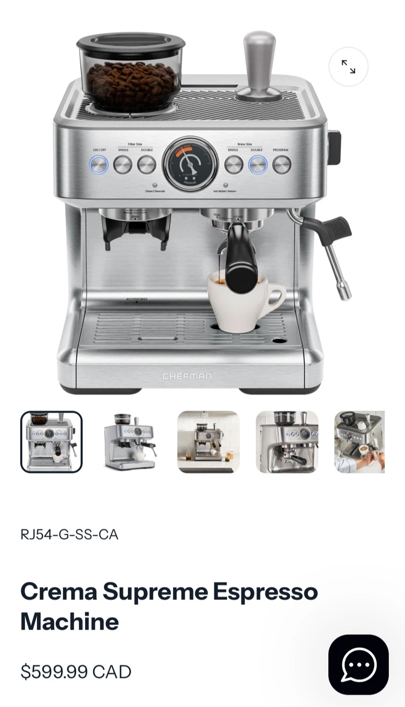 Chefman Crema Supreme Espresso Machine - photo 2
