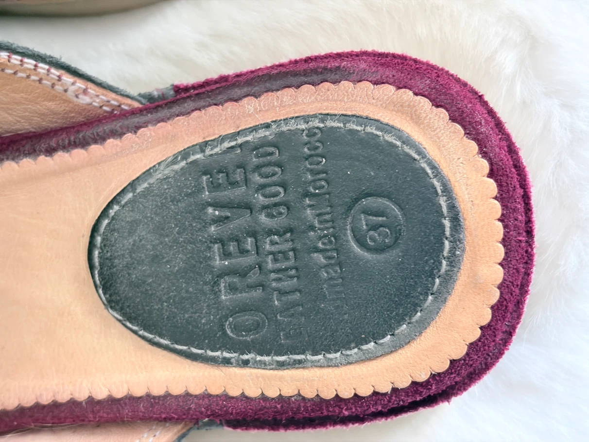 Oreve Suede Tassel Mules Size 37 - photo 4