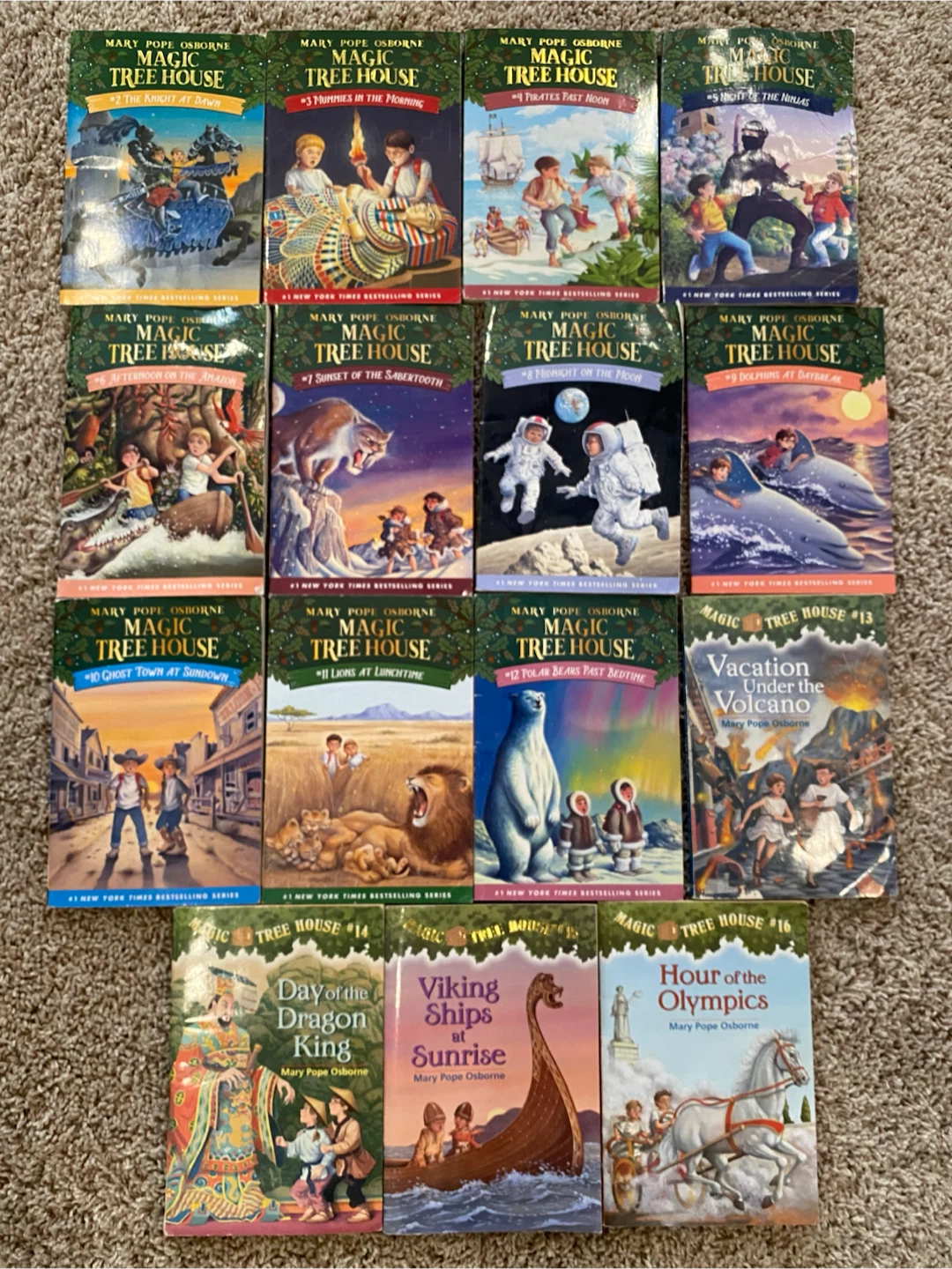 Magic Tree House Books 2-16 Set